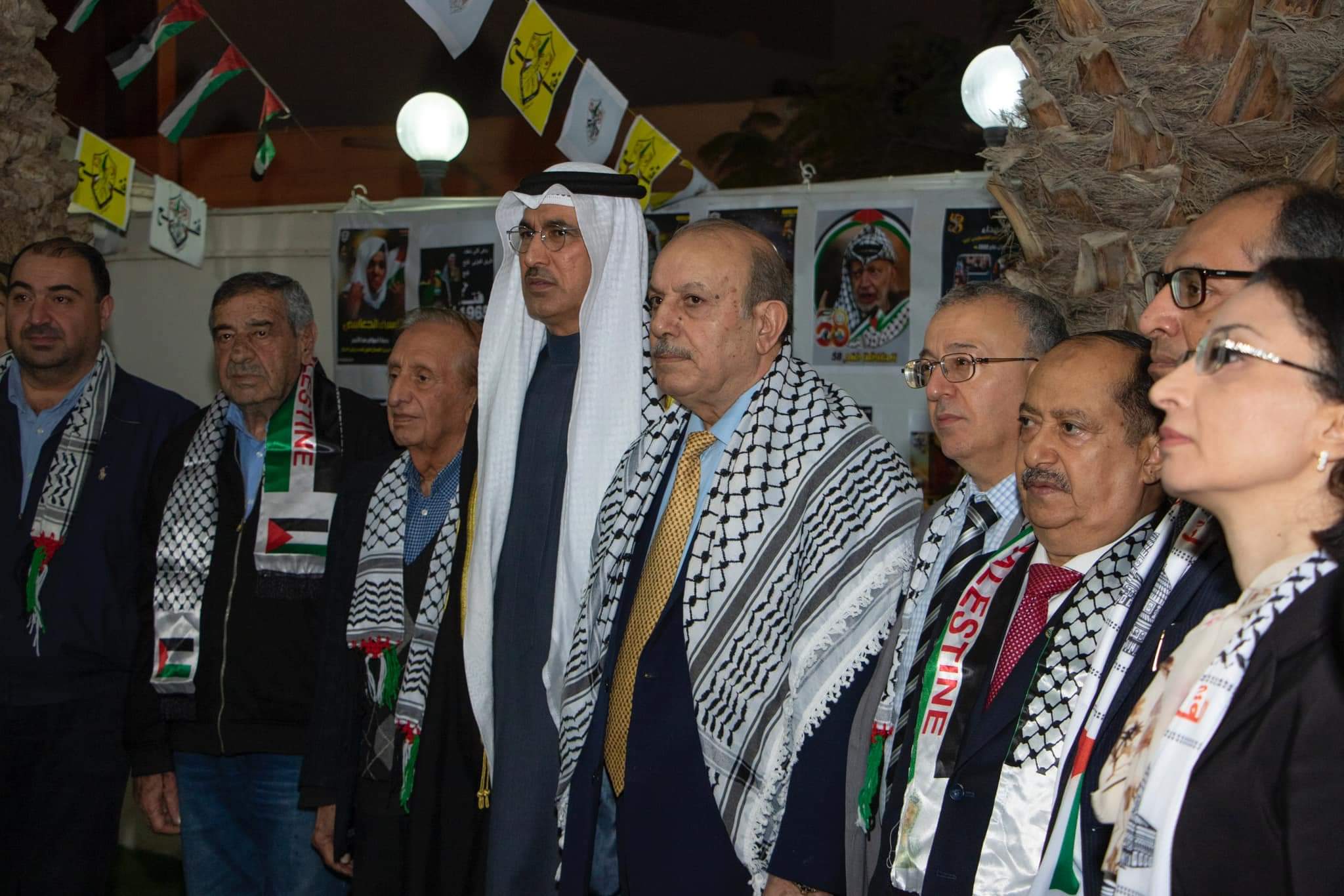 سفارة فلسطين لدى البحرين توقد الشعلة الـ58 لانطلاقة 
