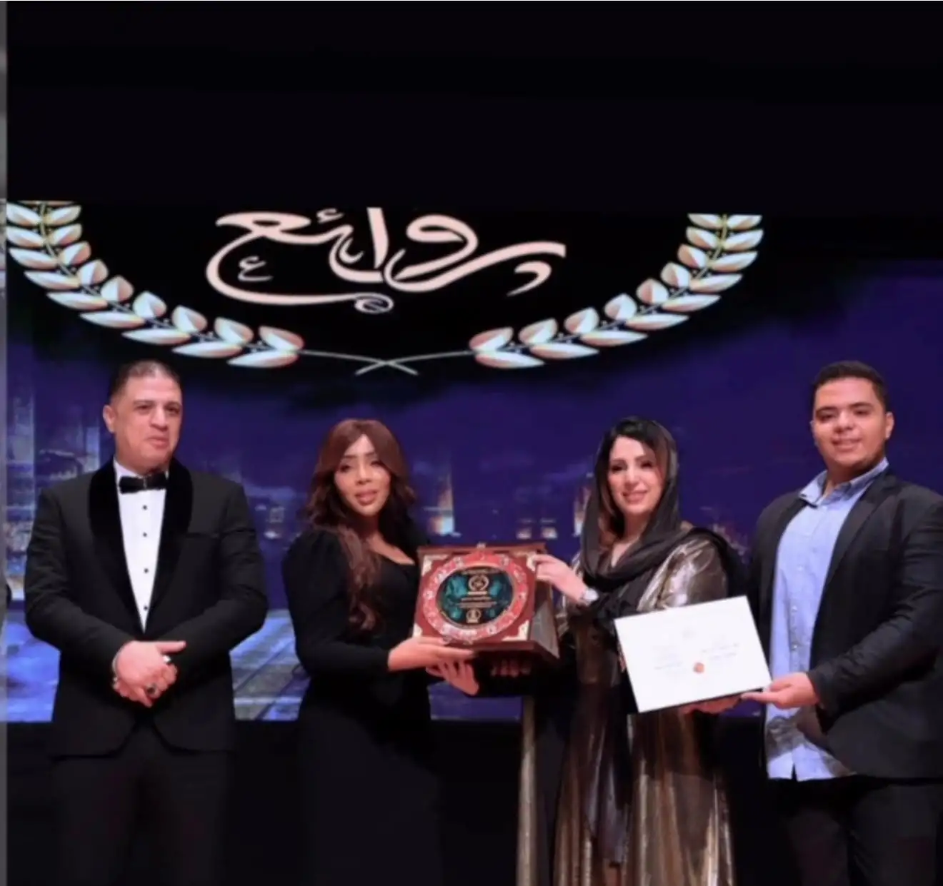 اختيار الإعلامية نيدا زريق كأفضل شخصية إبداعية لخدمة الإنسانية في مهرجان «روائع» الدولي بالقاهرة